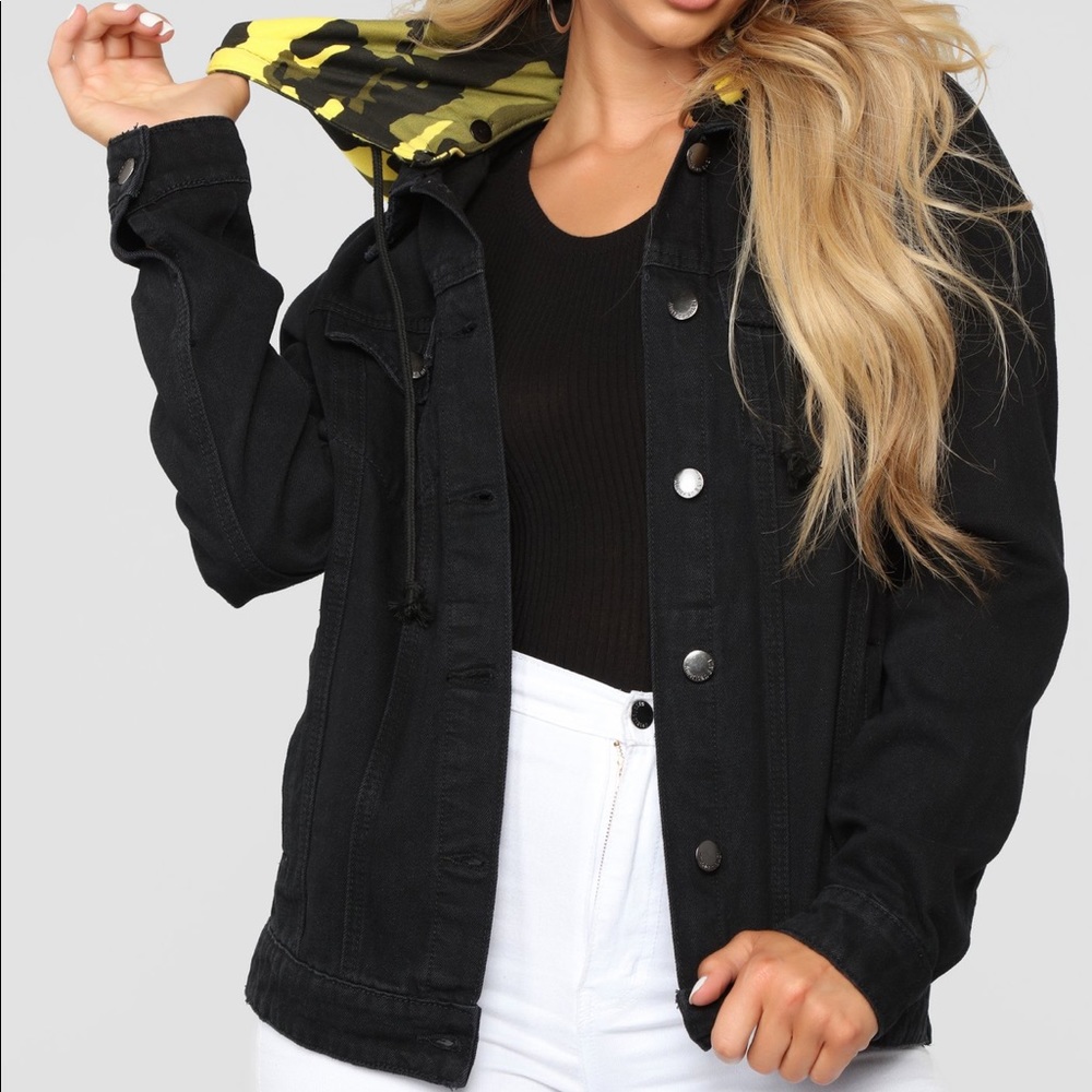 Denim black jacket